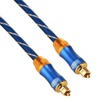 EMK LSYJ-A 2m OD6.0mm Gold Plated Metal Head Toslink Male to Male Digital Optical Audio Cable, Length: 2m