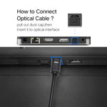 EMK 3m OD4.0mm Toslink Male to Male Digital Optical Audio Cable, Length: 3m