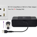 10 PCS 5.5 x 2.1mm Male to USB 2.0 Male DC Power Plug Connector, 5.5 x 2.1mm