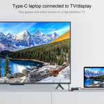 7585B 3 in 1 Micro USB / 8 Pin / Type-C to VGA / HDTV / AV Adapter Mobile HD Screen Player