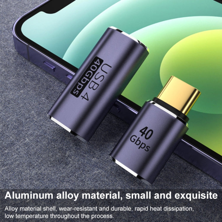 40Gbps USB-C / Type-C Male to Female Adapter, Type-C 4.0 M to F