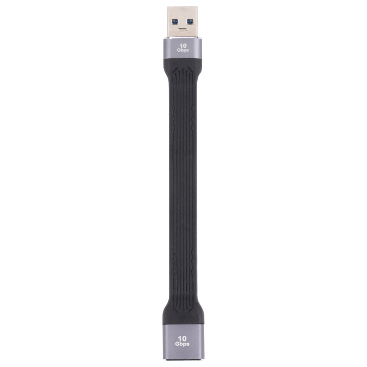 10Gbps USB Male to USB Female Soft Flat Sync Data Fast Charging Cable, USB Male to USB Female
