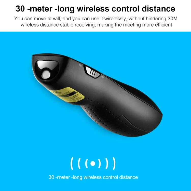 Logitech R800 2.4Ghz USB Wireless Presenter PPT Remote Control Flip Pen, R800