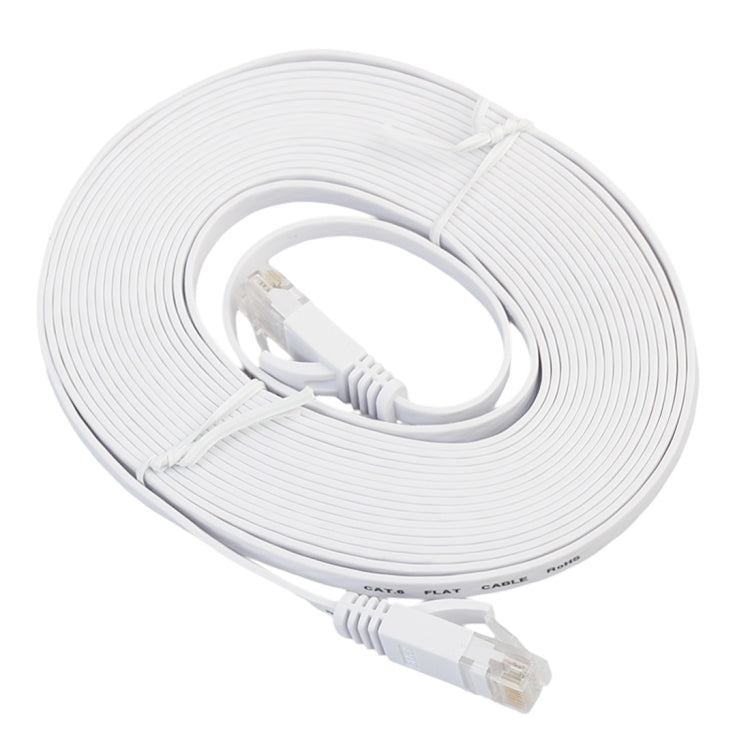 5m CAT6 Ultra-thin Flat Ethernet Network LAN Cable, Patch Lead RJ45, Length: 5m