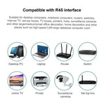 10pcs Cat6e Unshielded Pass Through RJ45 Connector Modular Plug, Cat6e Unshielded Pass