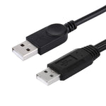 2 in 1 USB 2.0 Male to 2 Dual USB Male Cable for Computer / Laptop, Length: 50cm, USB 2.0 AM to 2 USB 2.0 AM