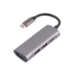 T-811 4 in 1 USB-C / Type-C to 3 USB 3.0 + USB-C / Type-C Ports HUB Docking Station, T-811