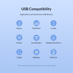 3019 4 x USB 3.0 to USB 3.0 Aluminum Alloy HUB Adapter with LED Indicator