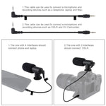 PULUZ U/C Shape Portable Handheld DV Bracket Stabilizer + LED Studio Light + Video Shotgun Microphone Kit with Cold Shoe Tripod Head  for All SLR Cameras and Home DV Camera, Bracket Kits + Mic + LED