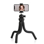 PULUZ Mini Octopus Flexible Tripod Holder with Ball Head & Phone Clamp + Tripod Mount Adapter & Long Screw for SLR Cameras, DJI, Insta360, GoPro and Other Action Cameras, Cellphone, Size: 30cmx5cm, 30cm Tripod + Phone Clamp