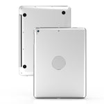 F19B for iPad 9.7 (2017/2018) & iPad Air & Air 2 & iPad Pro 9.7 & New iPad 9.7 inch (2017) Ultra-thin ABS Horizontal Flip Tablet Case + Bluetooth Keyboard
