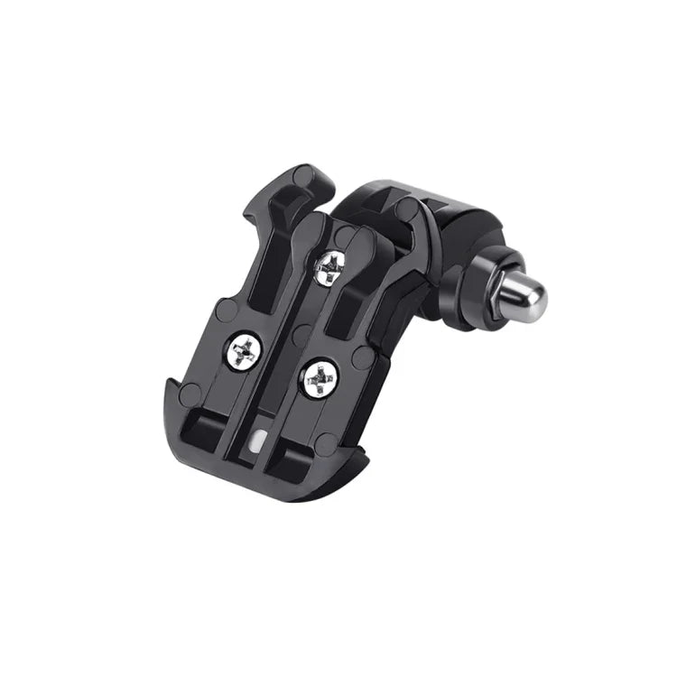 PULUZ Black Vertical Surface J-Hook Buckle Mount for PULUZ Action Sports Cameras Jaws Flex Clamp Mount for GoPro, Insta360, DJI and Other Action Cameras, J-Hook Mount