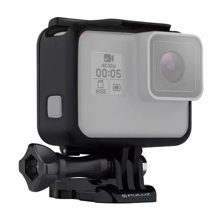 PULUZ ABS Plastic Housing Shell Frame Mount Protective Case Cage with Pedestal and Long Screw for GoPro HERO(2018) /7 Black /6 /5, For GoPro HERO6 /5