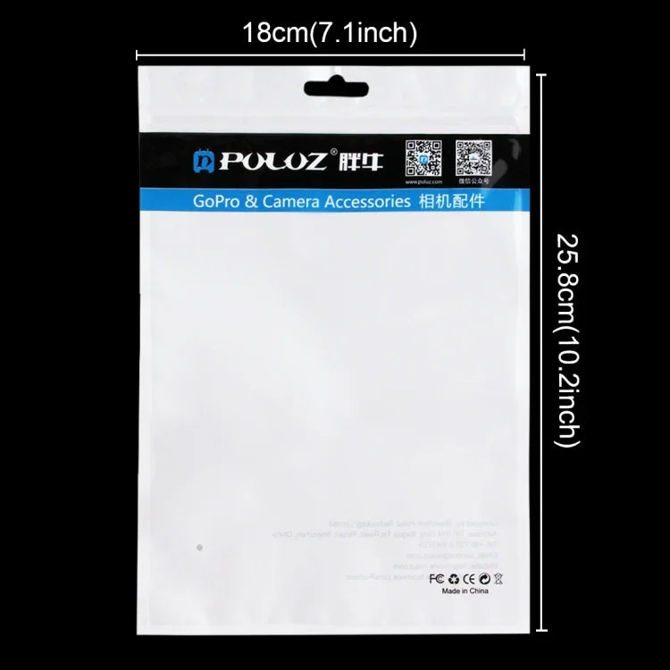 10 PCS PULUZ 25.8cm x 18cm Hang Hole Clear Front White Pearl Jewelry Zip Lock Packaging Bag (Size: L), Size: L
