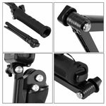 PULUZ 3-Way Grip Foldable Tripod Selfie-stick Extension Monopod for DJI, Insta360, GoPro and Other Action Cameras, Length: 20-58cm, Length: 20-58cm