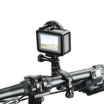 PULUZ 360 Degree Rotation Bike Aluminum Handlebar Adapter Mount with Screw for GoPro, Insta360, DJI and Other Action Cameras, Handlebar Adapter Mount 2