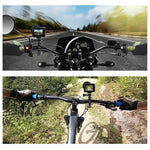 PULUZ 360 Degree Rotation Bike Aluminum Handlebar Adapter Mount with Screw for GoPro, Insta360, DJI and Other Action Cameras, Handlebar Adapter Mount 2