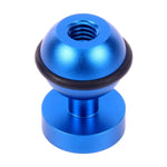 PULUZ CNC Aluminum Ball Head Adapter Mount for GoPro, Insta360, DJI and Other Action Cameras, Diameter: 2.5cm, CNC Aluminum (Blue), CNC Aluminum (Red), CNC Aluminum (Black)