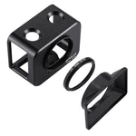 PULUZ for Sony RX0 Aluminum Alloy Protective Cage + 37mm UV Filter Lens + Lens Sunshade with Screws and Screwdrivers, Cage Black, Cage Gold, Cage Blue, Cage Red, Cage Silver