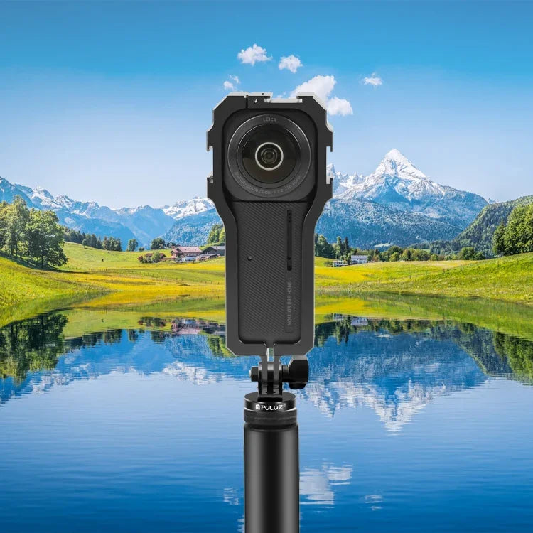 PULUZ Protective Cage Rig Housing Frame with Cold Shoe for Insta360 ONE RS 1-Inch 360 Edition, Protective Cage