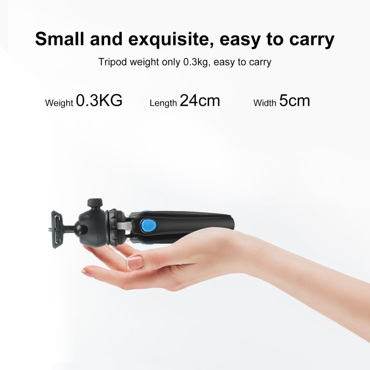 PULUZ Mini VLOG Live Stabilizer Stand Tripod with Phone Clamp for Smartphones, Mini VLOG Live Stabilizer(Blue), Mini VLOG Live Stabilizer(Red)