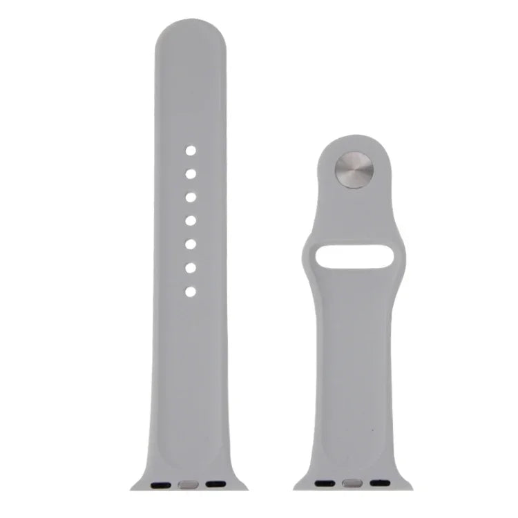 For Apple Watch Sport 42mm High-performance Longer Rubber Sport Watch Band with Pin-and-tuck Closure