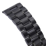 For Apple Watch 38mm Black Steel Watch Band, Only Used in Conjunction with Connectors (S-AW-3291)