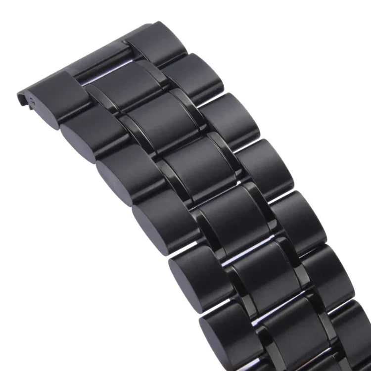 For Apple Watch 38mm Black Steel Watch Band, Only Used in Conjunction with Connectors (S-AW-3291)