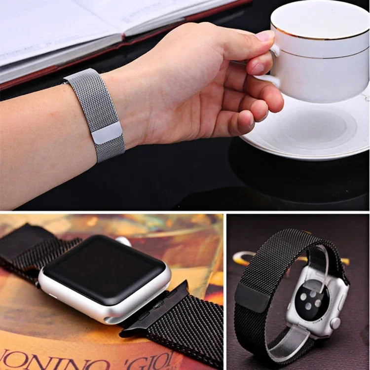 For Apple Watch 42mm Milanese Loop Magnetic Stainless Steel Watch Band, For Apple Watch 46mm / 49mm / 45mm / 44mm