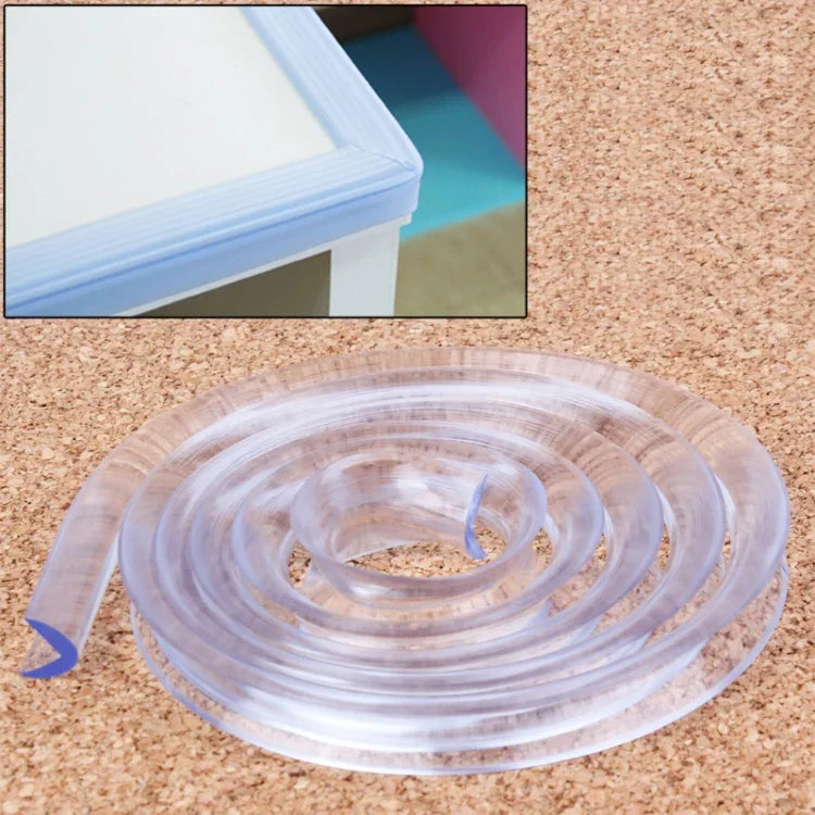 Baby Safety Desk Table Edge Guard Soft Edge Cushion, Length: 1m, 100cm (Transparent)