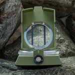 GoldGood DC60-2A Outdoor Multi-function Military Travel Geology Pocket Prismatic American Compass with Luminous Display(Army Green), DC60