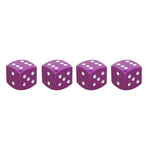 Universal 8mm Dice Style Aluminium Alloy Car Tire Valve Caps, Pack of 4, Dice Style, Dice Shape 5, Dice Style 5, Dice Style  5, Dice Style 4