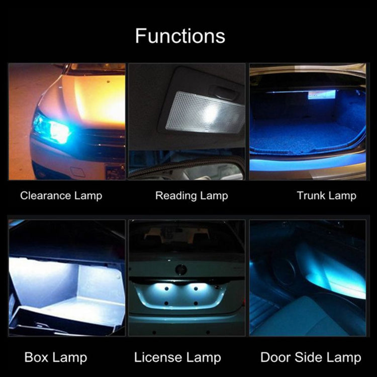 10 PCS T10 8 LED Car Signal Light Bulb