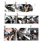 DC12V 35W H11 HID Xenon Light Single Beam Super Vision Waterproof Head Lamp, Color Temperature: 8000K, Pack of 2, H11+35W 8000K