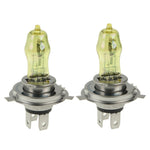 2 X H4 HOD Halogen Bulbs 12V 100W 2400 LM 3500K Yellow Light Headlights, H4