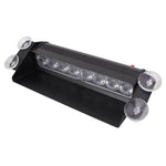 8W 800LM 8-LED 3-Modes Adjustable Angle Car Strobe Flash Dash Emergency Light Warning Lamp with Suckers, DC 12V, White + Red, White + Yellow, Red + Blue, Blue, Red, White, Yellow
