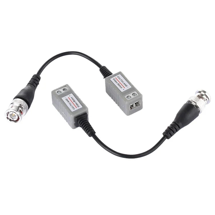 2 PCS HD 202P Coaxial CVI/TVI/AHD 1CH Passive Transceiver Video Balun, 202P