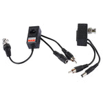 2 PCS HD 213B-C Coaxial CVI/TVI/AHD Video Audio Power Balun Transceiver, 213B-C