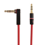 1.2m Aux Audio Cable 3.5mm Elbow Male to Straight  Male, Compatible with Phones, Tablets, Headphones, MP3 Player, Car/Home Stereo & More