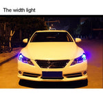 2 PCS T10 1.5W 60LM 1 LED Dark Blue COB LED Brake Light for Vehicles, DC12V