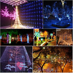 For Christmas Party, 100 LED White Light, with 8 Functions Controller, 220V, UK Plug