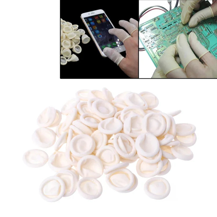 50pcs/bag Latex Anti-static Finger Cot, 2x6cm