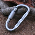 2PCS Multi-function High Quality Aluminum Alloy D Shape Camping  Hang Buckle Carabiner, 2PCS Aluminum Alloy