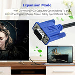 1.8m High Quality VGA 15Pin Male to VGA 15Pin Male Cable for LCD Monitor / Projector, 1.8m