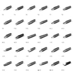 31 in 1 Micro Pocket Precision Screwdriver Watch Repair Tool Set Kit, Random Color Delivery, 31 in 1