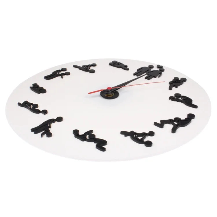 Sex Position Clock / Novelty Wall Clock Adult Clock, Sex Position Clock