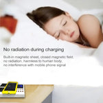 YC-CDA10W 10W Multi Port USB Intelligent Digital Display Fast Charging Wireless Charger, UK Plug, SAS1048A, SAS1048B, SAS1048C