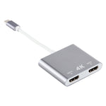 4K Ultra HD Dual HDMI Interface Output to USB-C / Type-C Adapter, 9175B