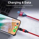 2m 3A Output USB to Micro USB 540 Degree Rotating Magnetic Data Sync Charging Cable, 2m Micro USB