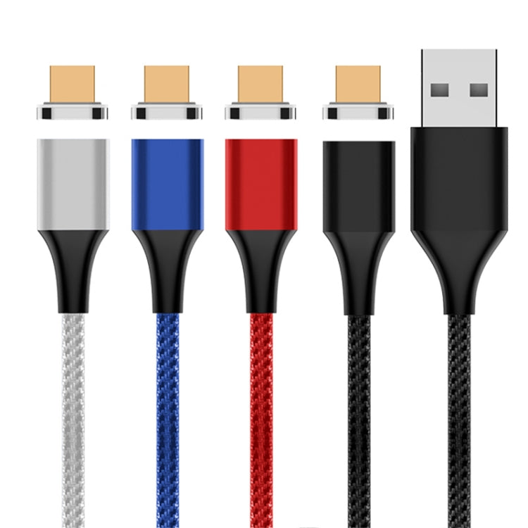 M11 3A USB to Micro USB Nylon Braided Magnetic Data Cable, Cable Length: 1m, Micro USB